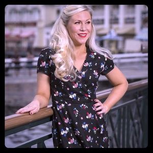 Captain America Floral Romper